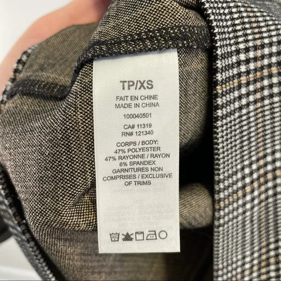 Grey tone plaid bodycon mini skirt from Dynamite Clothing - Picture 3 of 4